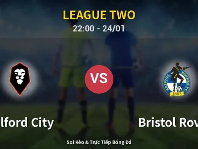 Soi Kèo Salford City vs Bristol Rovers – 22:00 24/01 | Nhận Định, Dự Đoán Tỷ Số
