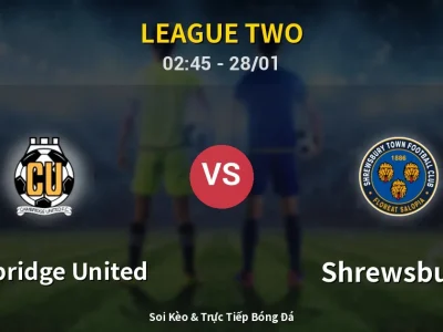 Kết Quả: Cambridge United 1-0 Shrewsbury – Highlight & Bàn Thắng | League Two