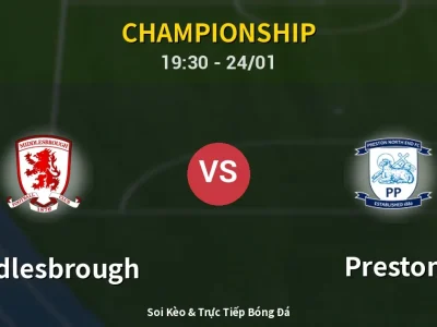 Soi Kèo Middlesbrough vs Preston – 19:30 24/01 | Nhận Định, Dự Đoán Tỷ Số