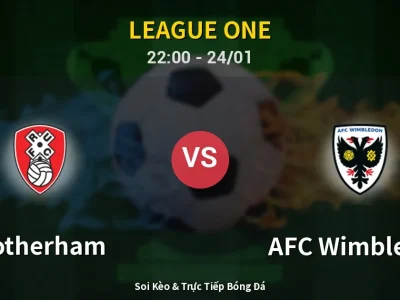 Soi Kèo Rotherham vs AFC Wimbledon – 22:00 24/01 | Nhận Định, Dự Đoán Tỷ Số
