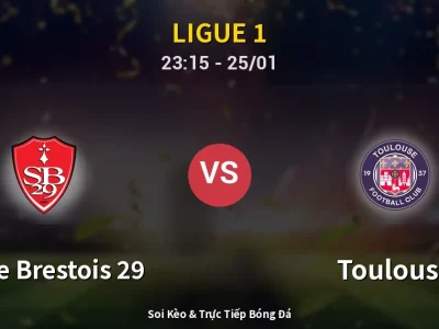 Soi Kèo Stade Brestois 29 vs Toulouse – 23:15 25/01 | Nhận Định, Dự Đoán Tỷ Số