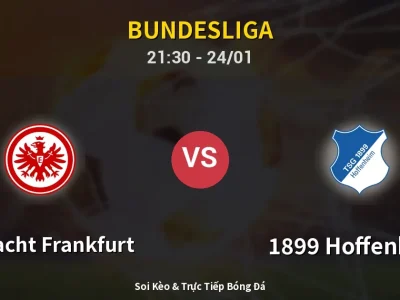 Soi Kèo Eintracht Frankfurt vs 1899 Hoffenheim – 21:30 24/01 | Nhận Định, Dự Đoán Tỷ Số