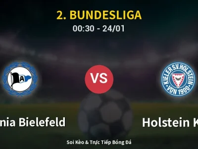 Kết Quả: Arminia Bielefeld 2-2 Holstein Kiel – Highlight & Bàn Thắng | 2. Bundesliga