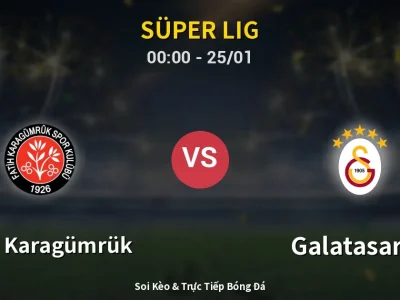 Kết Quả: Fatih Karagümrük 1-3 Galatasaray – Highlight & Bàn Thắng | Süper Lig