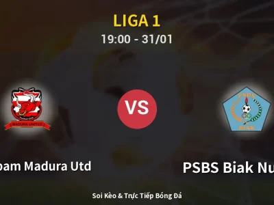 Kết Quả: Persepam Madura Utd 0-0 PSBS Biak Numfor – Highlight & Bàn Thắng | Liga 1