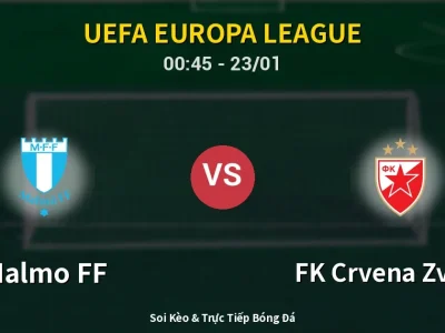 Kết Quả: Malmo FF 0-1 FK Crvena Zvezda – Highlight & Bàn Thắng | UEFA Europa League