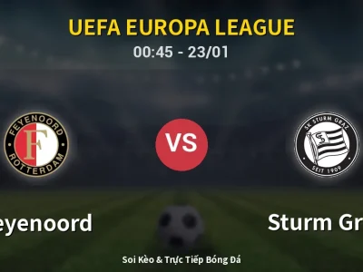 Kết Quả: Feyenoord 3-0 Sturm Graz – Highlight & Bàn Thắng | UEFA Europa League