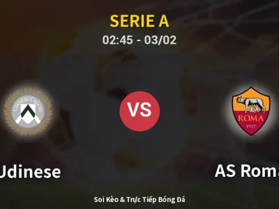 Kết Quả: Udinese 1-0 AS Roma – Highlight & Bàn Thắng | Serie A