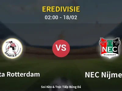 Kết Quả: Sparta Rotterdam 1-1 NEC Nijmegen – Highlight & Bàn Thắng | Eredivisie