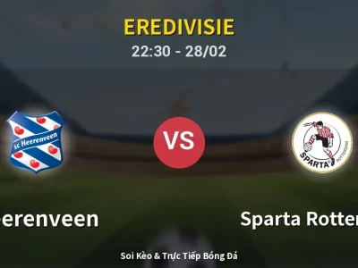 Soi Kèo Heerenveen vs Sparta Rotterdam – 22:30 28/02 | Nhận Định, Dự Đoán Tỷ Số