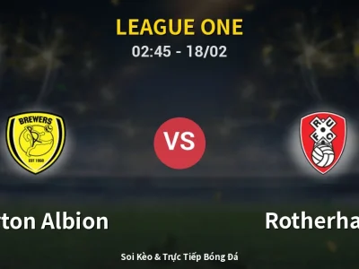 Kết Quả: Burton Albion 1-0 Rotherham – Highlight & Bàn Thắng | League One