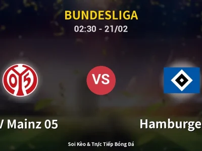 Kết Quả: FSV Mainz 05 1-1 Hamburger SV – Highlight & Bàn Thắng | Bundesliga