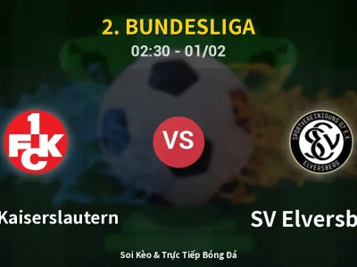 Kết Quả: 1. FC Kaiserslautern 1-3 SV Elversberg – Highlight & Bàn Thắng | 2. Bundesliga