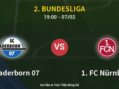 Kết Quả: SC Paderborn 07 2-1 1. FC Nürnberg – Highlight & Bàn Thắng | 2. Bundesliga