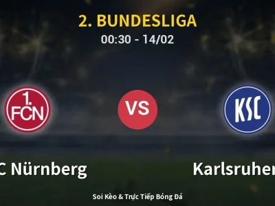 Kết Quả: 1. FC Nürnberg 5-1 Karlsruher SC – Highlight & Bàn Thắng | 2. Bundesliga