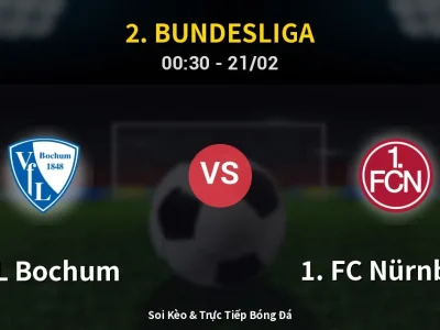 Kết Quả: VfL Bochum 1-1 1. FC Nürnberg – Highlight & Bàn Thắng | 2. Bundesliga