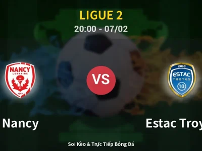 🔴 Trực Tiếp: Nancy 1-1 Estac Troyes – Link Xem Ligue 2 (Full HD)