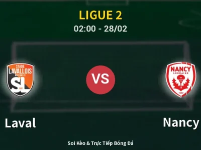 Kết Quả: Laval 1-1 Nancy – Highlight & Bàn Thắng | Ligue 2