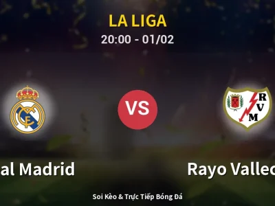 🔴 Trực Tiếp: Real Madrid 1-0 Rayo Vallecano – Link Xem La Liga (Full HD)