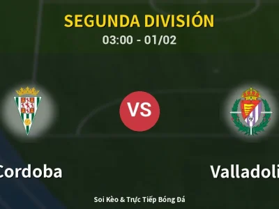 Kết Quả: Cordoba 3-1 Valladolid – Highlight & Bàn Thắng | Segunda División