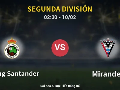 Kết Quả: Racing Santander 1-0 Mirandes – Highlight & Bàn Thắng | Segunda División