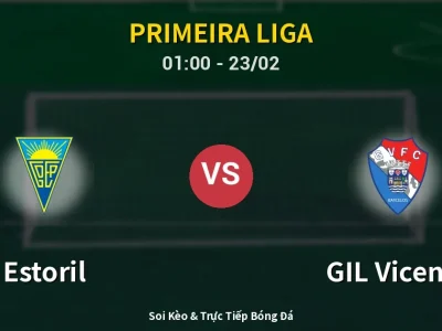 Kết Quả: Estoril 3-1 GIL Vicente – Highlight & Bàn Thắng | Primeira Liga