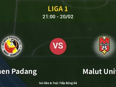 🔴 Trực Tiếp: Semen Padang 0-2 Malut United – Link Xem Liga 1 (Full HD)
