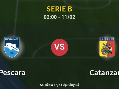 Kết Quả: Pescara 0-2 Catanzaro – Highlight & Bàn Thắng | Serie B