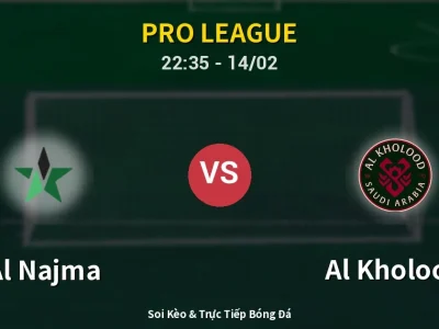 Soi Kèo Al Najma vs Al Kholood – 22:35 14/02 | Nhận Định, Dự Đoán Tỷ Số