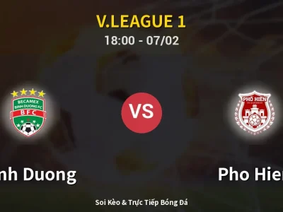Kết Quả: Binh Duong 1-2 Pho Hien – Highlight & Bàn Thắng | V.League 1