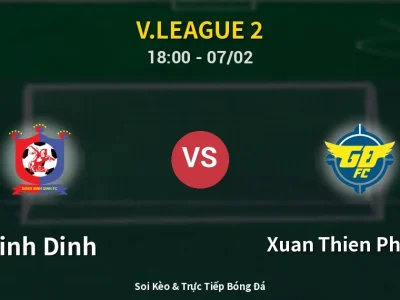 Kết Quả: Binh Dinh 2-0 Xuan Thien Phu Tho – Highlight & Bàn Thắng | V.League 2