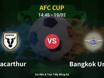 Kết Quả: Macarthur 2-2 Bangkok United – Highlight & Bàn Thắng | AFC Cup