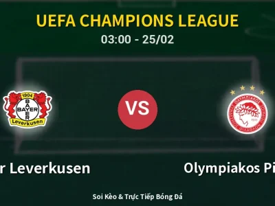 Kết Quả: Bayer Leverkusen 0-0 Olympiakos Piraeus – Highlight & Bàn Thắng | UEFA Champions League