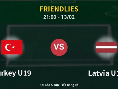 🔴 Trực Tiếp: Turkey U19 0-0 Latvia U19 – Link Xem Friendlies (Full HD)