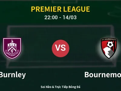 🔴 Trực Tiếp: Burnley 0-0 Bournemouth – Link Xem Premier League (Full HD)