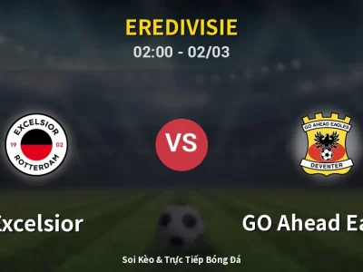 Kết Quả: Excelsior 0-1 GO Ahead Eagles – Highlight & Bàn Thắng | Eredivisie