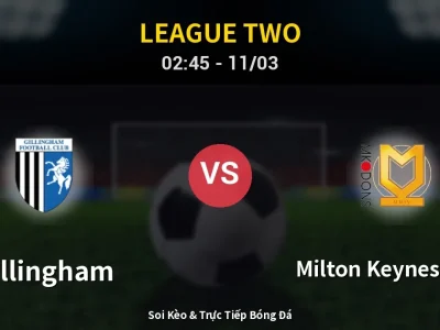 Kết Quả: Gillingham 1-5 Milton Keynes Dons – Highlight & Bàn Thắng | League Two