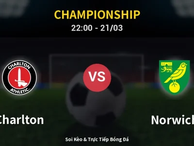 Soi Kèo Charlton vs Norwich – 22:00 21/03 | Nhận Định, Dự Đoán Tỷ Số