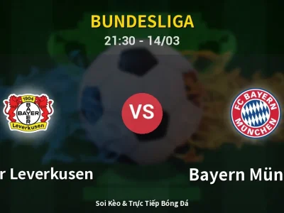 🔴 Trực Tiếp: Bayer Leverkusen 1-0 Bayern München – Link Xem Bundesliga (Full HD)