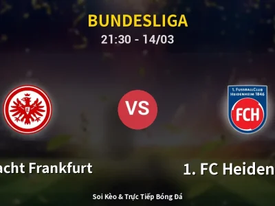 🔴 Trực Tiếp: Eintracht Frankfurt 0-0 1. FC Heidenheim – Link Xem Bundesliga (Full HD)