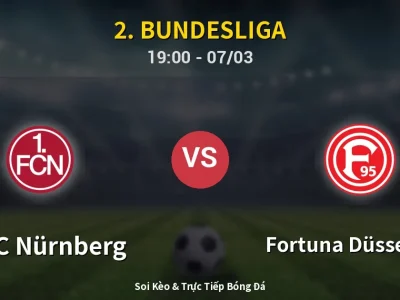Kết Quả: 1. FC Nürnberg 0-1 Fortuna Düsseldorf – Highlight & Bàn Thắng | 2. Bundesliga