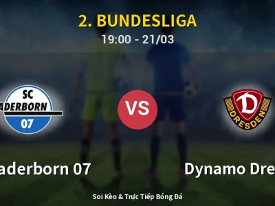 Soi Kèo SC Paderborn 07 vs Dynamo Dresden – 19:00 21/03 | Nhận Định, Dự Đoán Tỷ Số