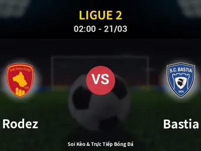 Soi Kèo Rodez vs Bastia – 02:00 21/03 | Nhận Định, Dự Đoán Tỷ Số