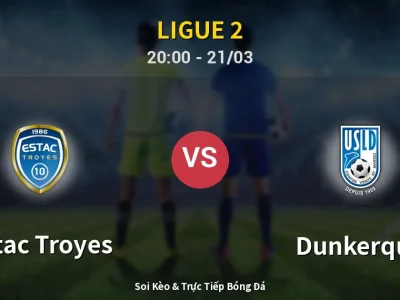 🔴 Trực Tiếp: Estac Troyes 2-1 Dunkerque – Link Xem Ligue 2 (Full HD)