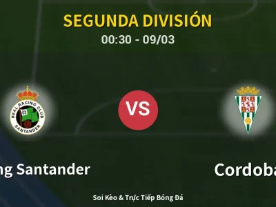 Kết Quả: Racing Santander 4-3 Cordoba – Highlight & Bàn Thắng | Segunda División