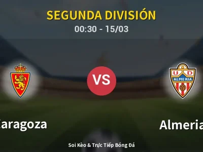 Kết Quả: Zaragoza 2-0 Almeria – Highlight & Bàn Thắng | Segunda División