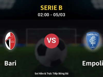 Kết Quả: Bari 2-1 Empoli – Highlight & Bàn Thắng | Serie B