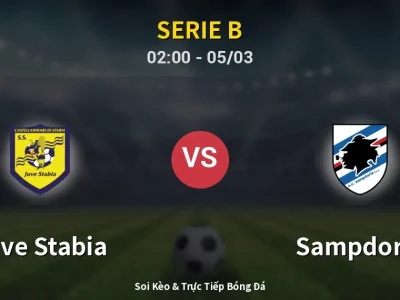 Kết Quả: Juve Stabia 1-1 Sampdoria – Highlight & Bàn Thắng | Serie B