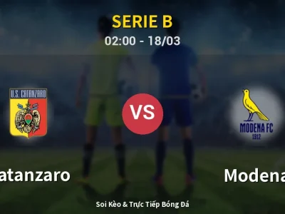 Soi Kèo Catanzaro vs Modena – 02:00 18/03 | Nhận Định, Dự Đoán Tỷ Số
