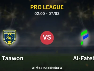 Kết Quả: Al Taawon 3-2 Al-Fateh – Highlight & Bàn Thắng | Pro League